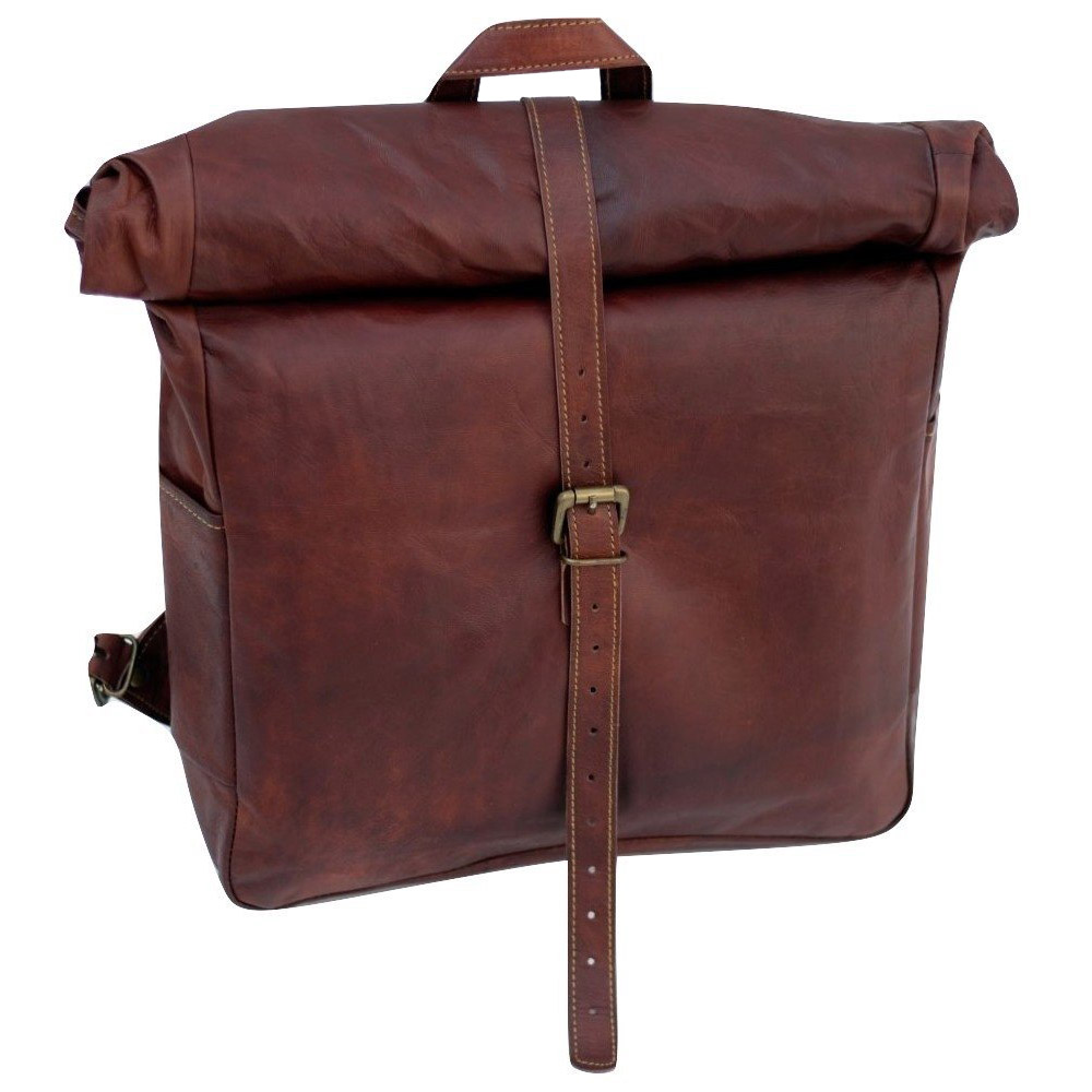 BROCODE Vintage Leather Macbook Briefcase Leather School Bag Backpack Rucksack 